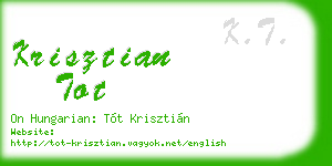 krisztian tot business card